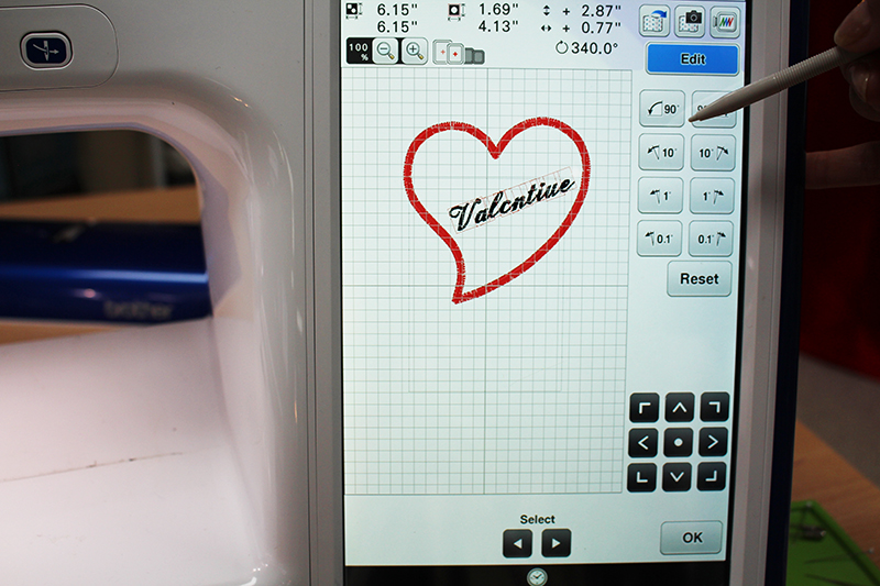 Embroidered Valentines Hearts