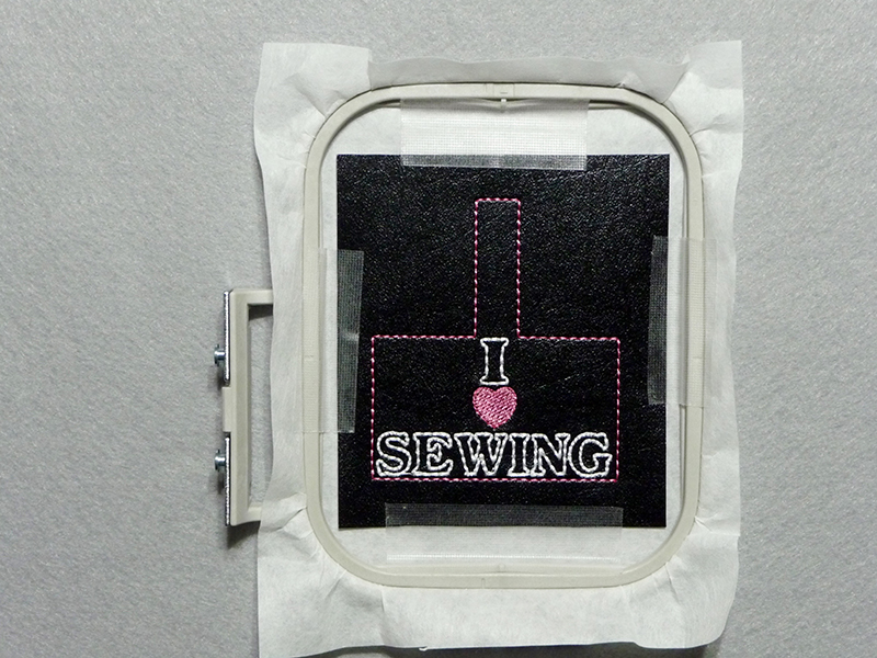 I Love Sewing Key Fob