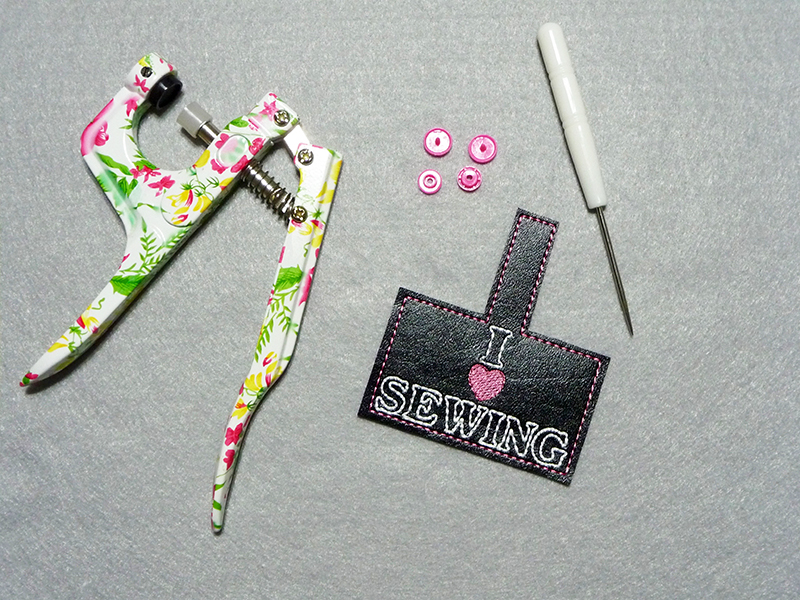 I Love Sewing Key Fob
