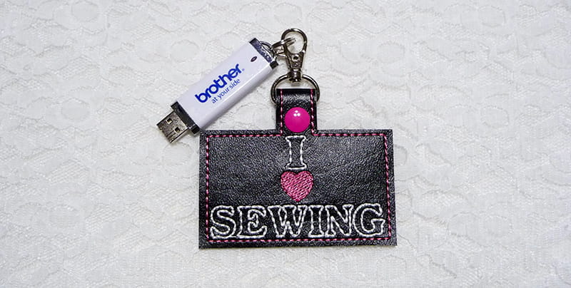Key Fob I Love Sewing