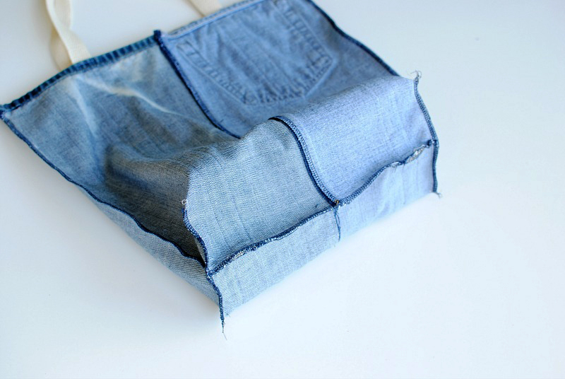 Upcycle Jean Tote Bag