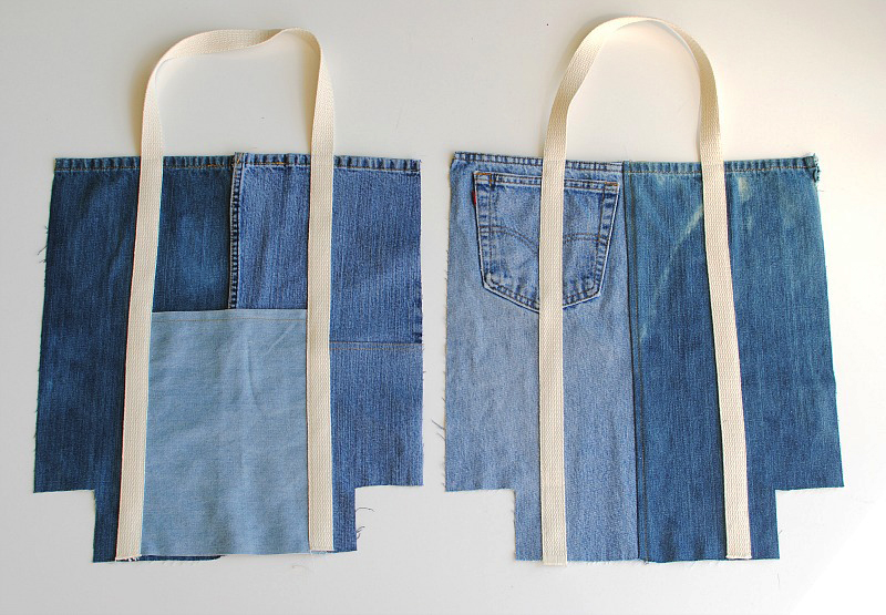 Upcycle Jean Tote Bag