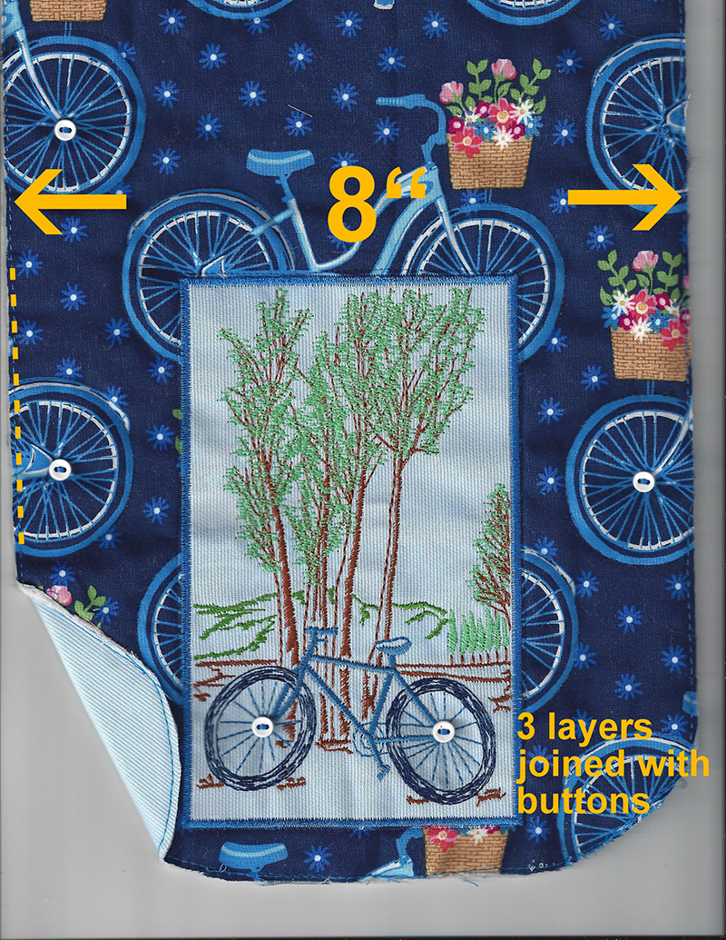 Appliqué Bike Bag