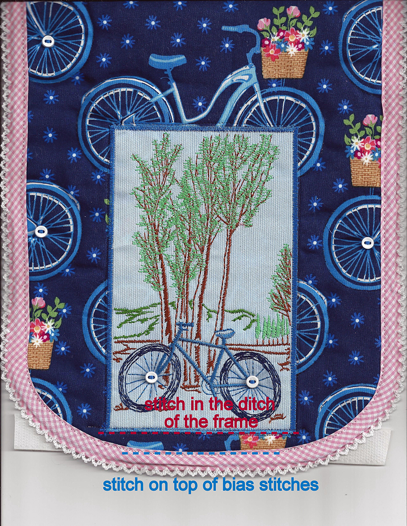 Appliqué Bike Bag