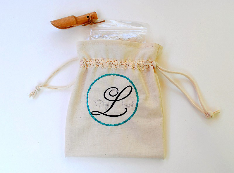Drawstring Pouch Bath Salts