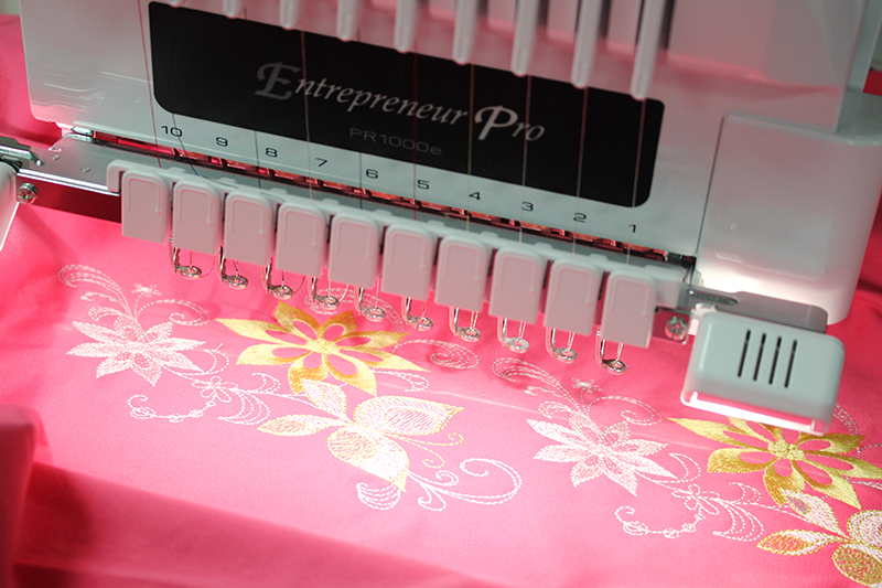 Embroidered Pink Pants