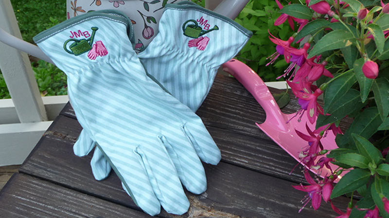 Embroidered Garden Gloves