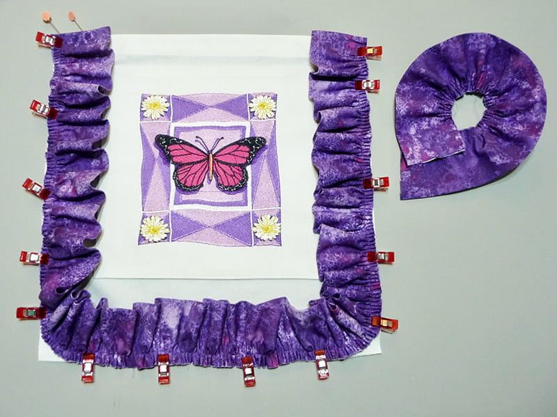Pin ruffles