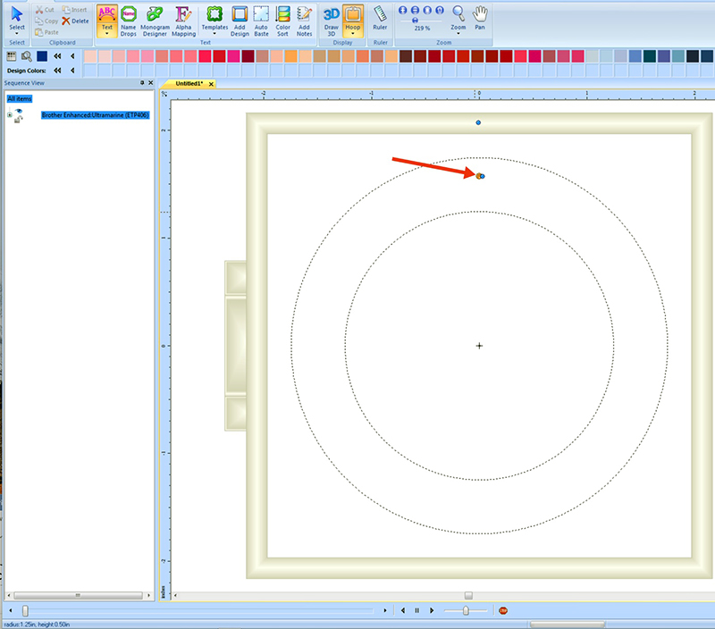 Place Circle for Text