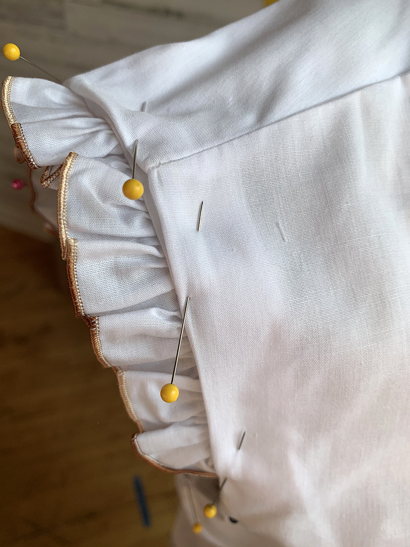 Pin Cuff to Shoulder
