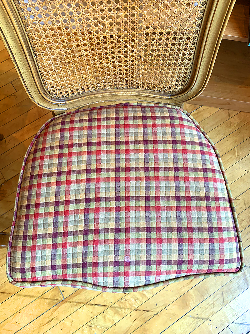 Chair before reupholster