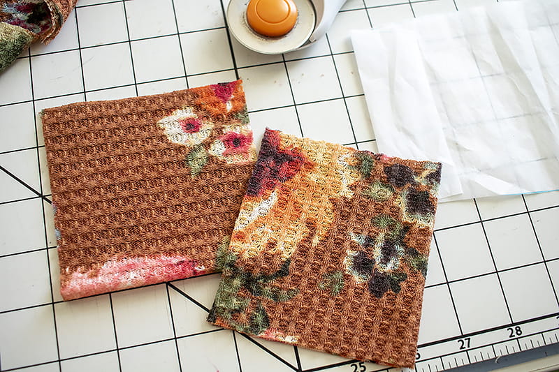 two fabric pieces