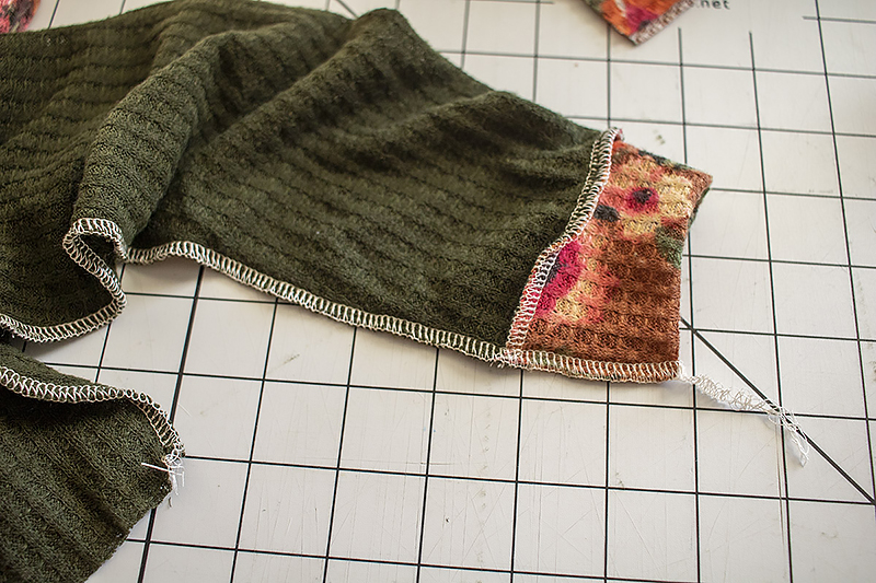 Serged sleeve