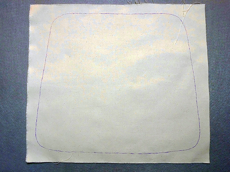fabric outlined