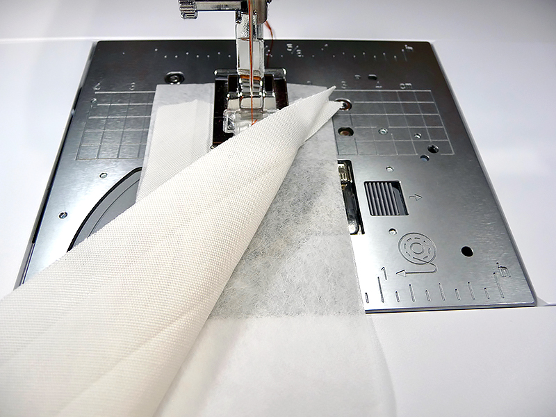 sew strips of fabric