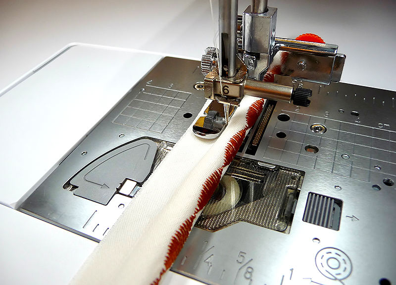 sew fabric piping