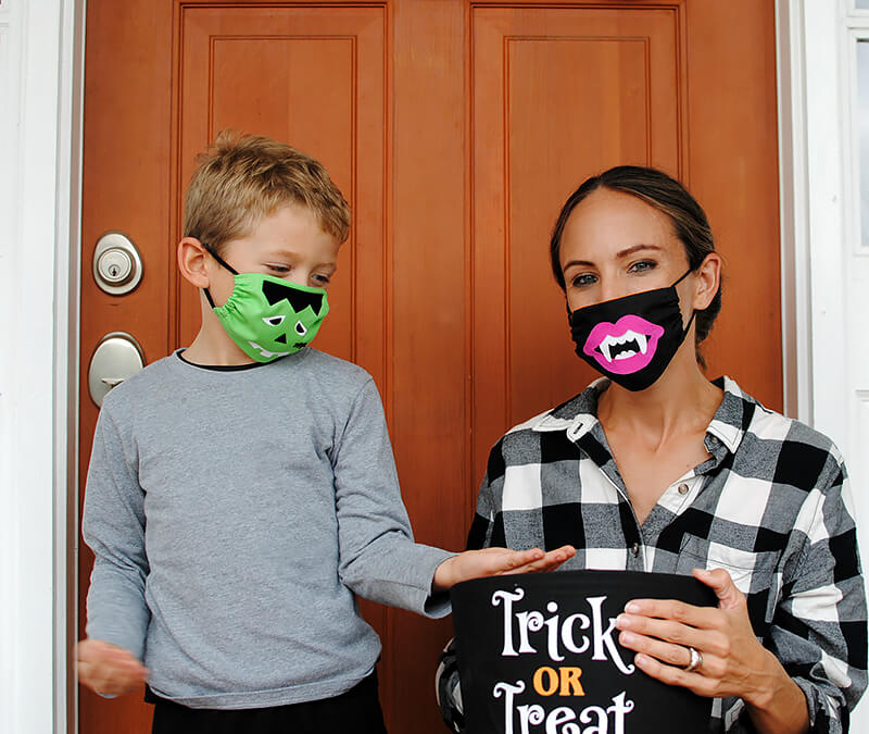 Mask on people