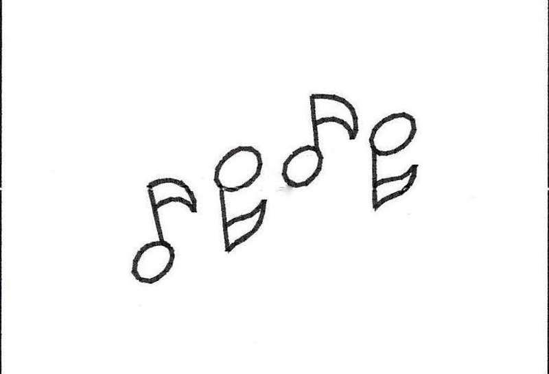 Music notes design