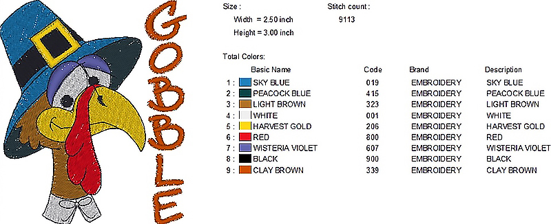 color chart