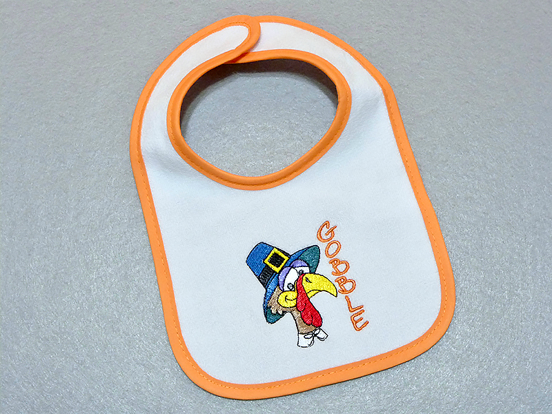 bib on table