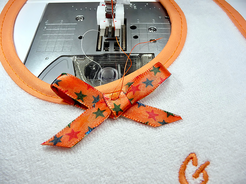 sew ribbon