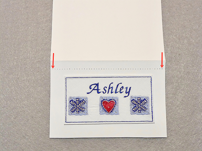 Create holes for embellishing thread