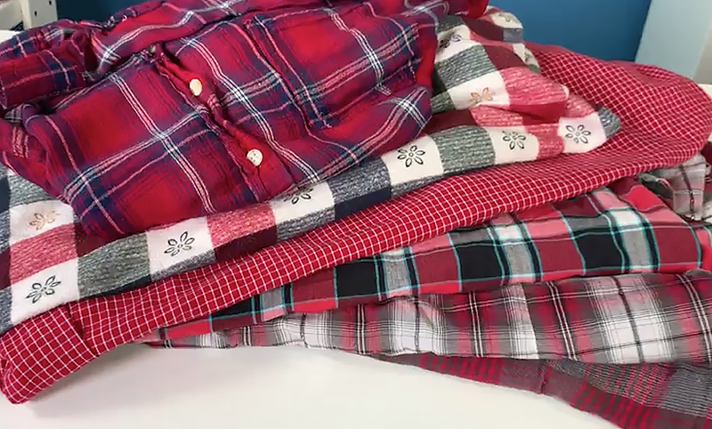Stacked shirts