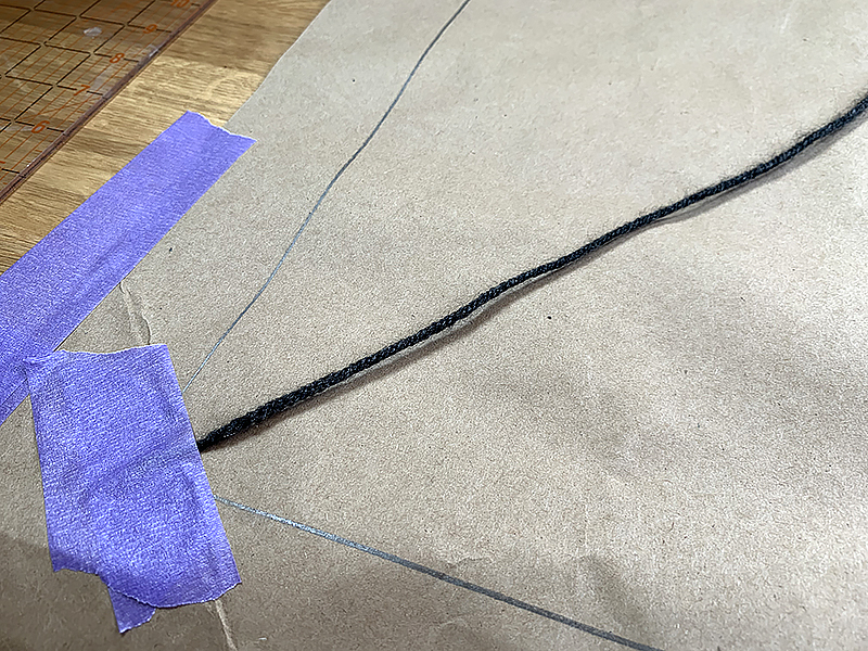 Create a circle on fabric
