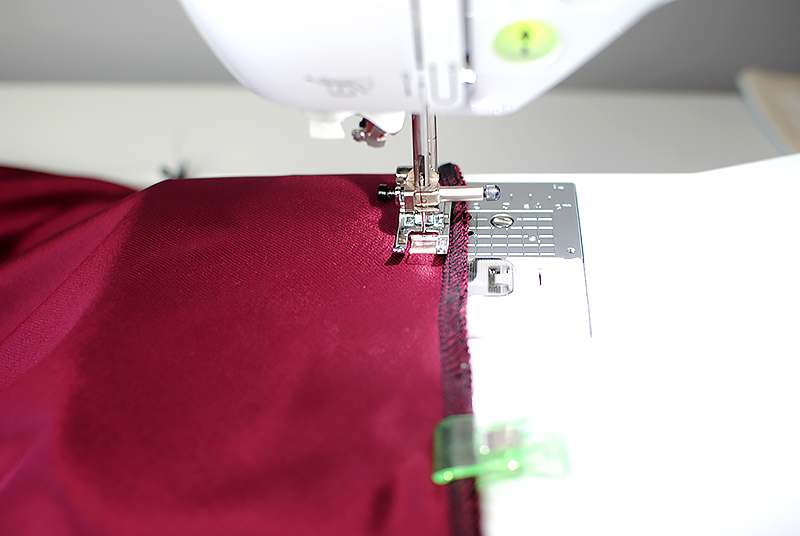 sewing satin