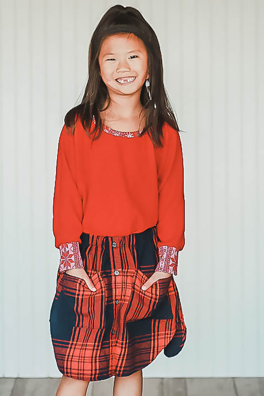 Skirt on model