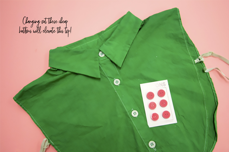 buttons on shirt