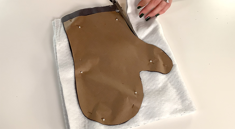cutting fabric layers