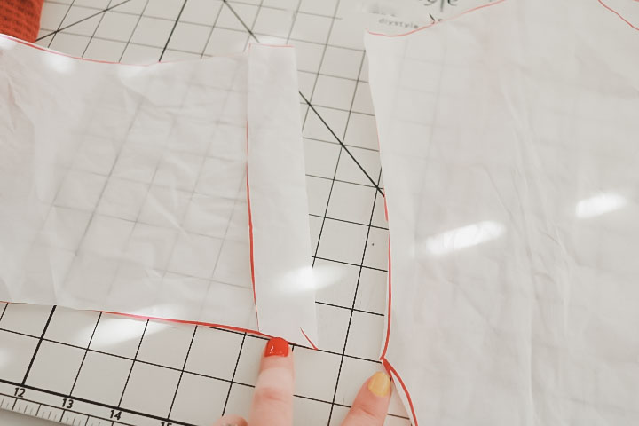 folded tissue paper