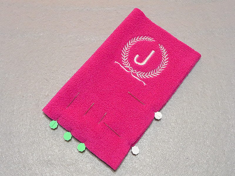 pinned fabric