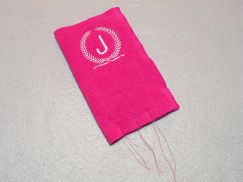 stitched fabric for fingers