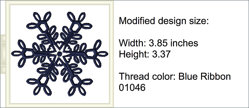 Dark Blue Snowflake Design