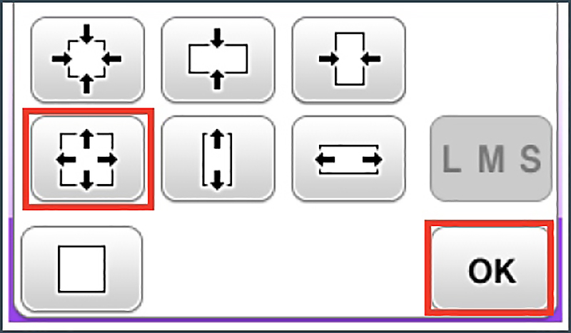 Proportional Sizing Key