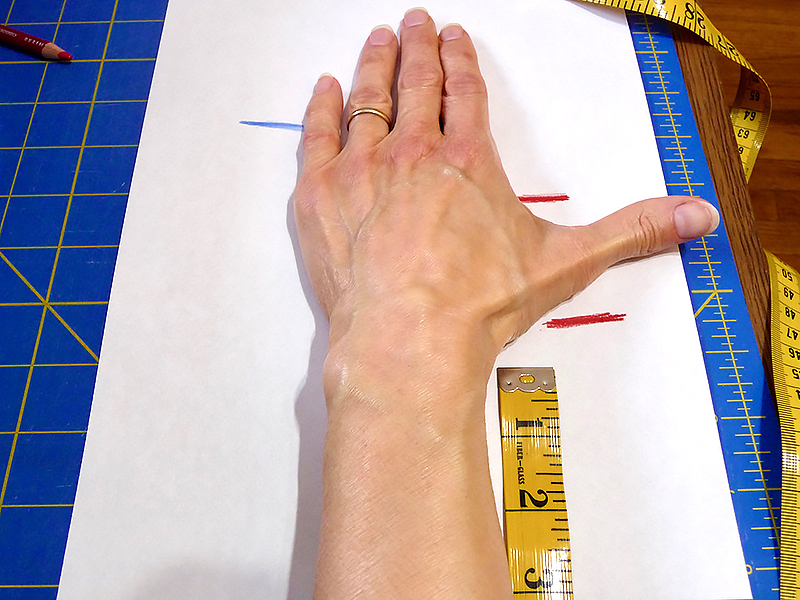 measuring hand