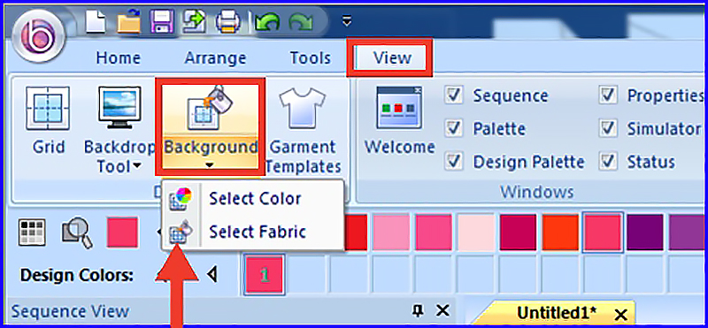 background tab
