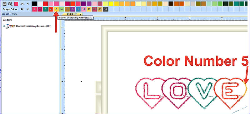 color number 5