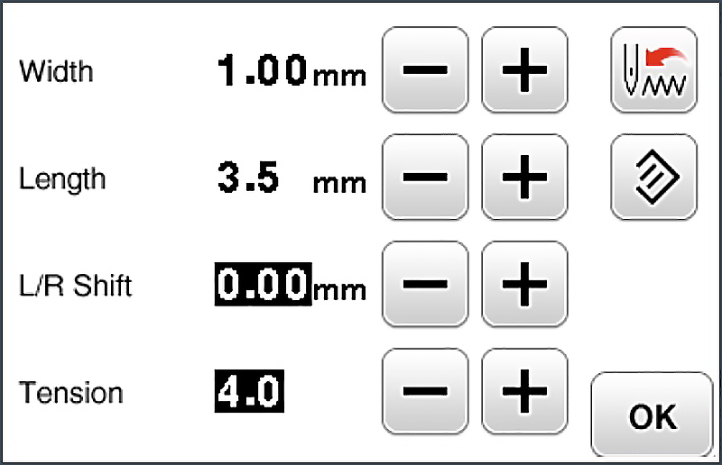Stitch Settings