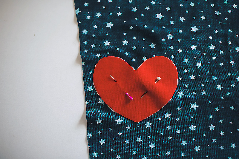 pinned heart patch