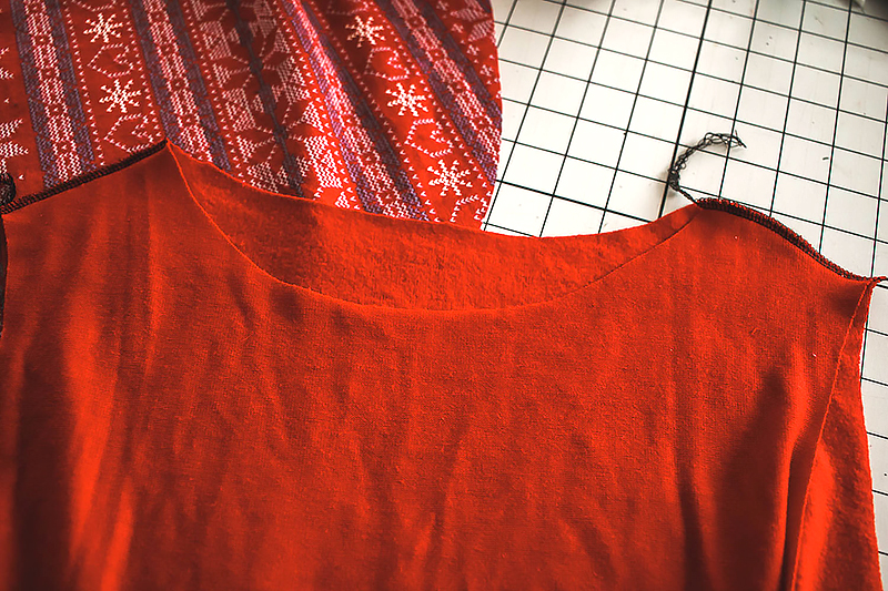 sew shirt shoulders