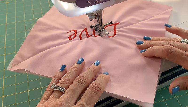 Sew from corner to corner