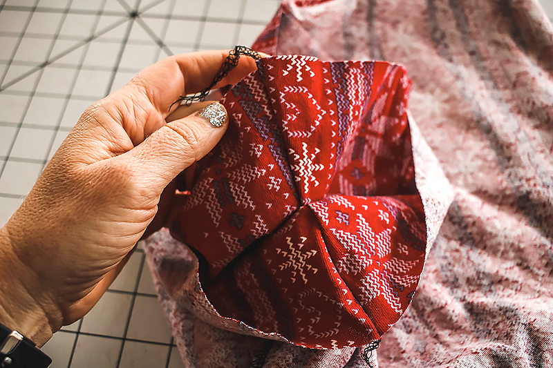 cowl seams