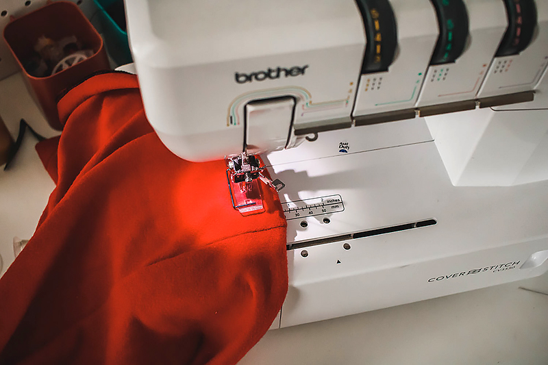 sewing shirt