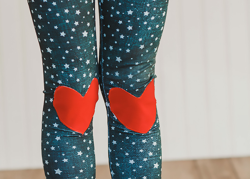 child wearing leggings