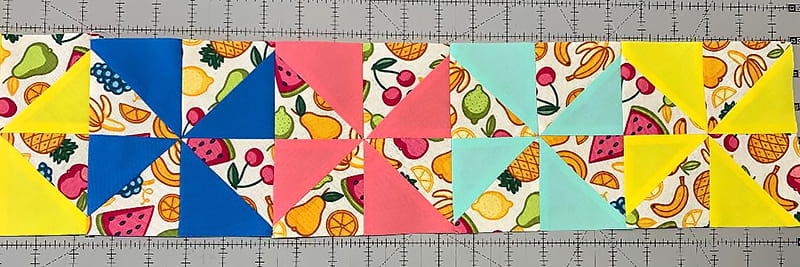 sew together into a row