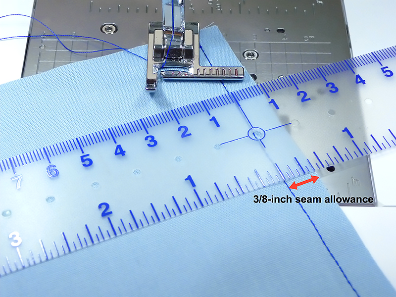 Double check your seam allowance with your stitch guide foot