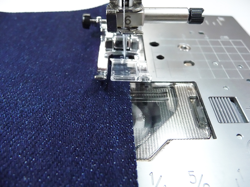 Sewing denim fabric